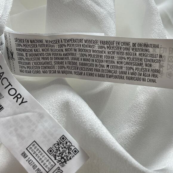 ENGLISH FACTORY Dress Size 1X White Eyelet Mixed Media Bridal Wedding Shower NWT - Picture 12 of 12